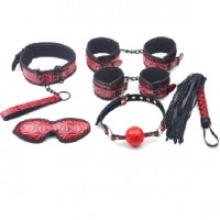 Bondage Kit 6 pieces SM Kit RED